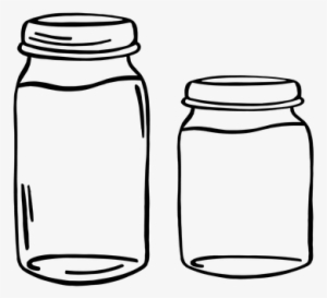 Mason Jar Jar Container Glass Jam Food Cli - Glass Containers Clipart