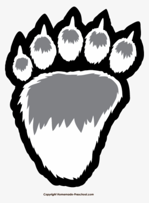 Free Paw Prints Clipart - Polar Bear Paw Clipart