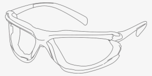 Eye Protection - Line Art