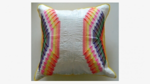 "checks" Langazela Cushion By Africa Ignite - Embroidery