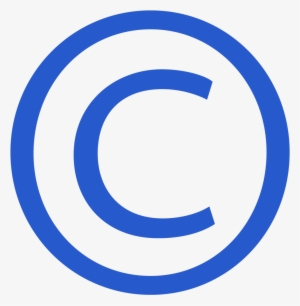 Blue Copyright Symbol