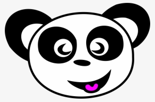 Happy Panda Face Clipart Png For Web