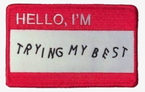 Retro Aesthetic Transparent Png - Hello Im Trying My Best