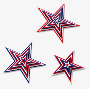 Red White And Blue Star Png Transparent Red White And - Birthday Cake With Stars