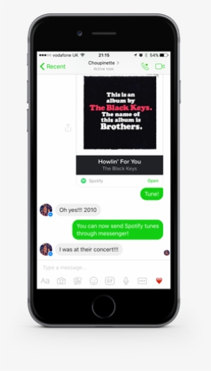 Wersm Facebook Messenger Spotify Iphone6 - Rezo 21, Agence Web