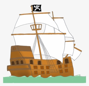 Cartoon Pirate Ship Png - Greeting Card - 599x591 PNG Download - PNGkit