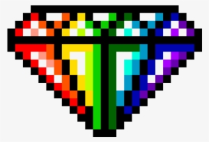 Rainbow Diamond - Rainbow Diamond Pixel Art