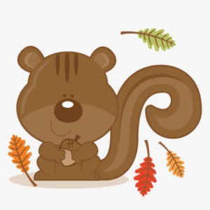 Squirrel With Svg Cut File Cute Files - Miss Kate Cuttables Fall