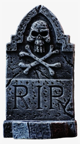 Peel N Stick Poster Of Tombstone Halloween Grey Skull - Day Of The Dead Halloween Selfie Photo Frame Prop