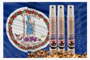 Virginia Flag - Throw Pillow - White - 20x20 - White