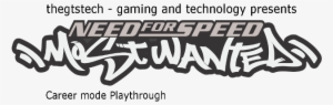 Announcing The Need For Speed Most Wanted Career Mode - Most Wanted Need For Speed Logo