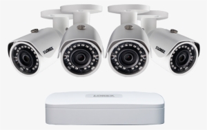 2k Ip Security Camera System With 4 Channel Nvr And - Ln1080 88w