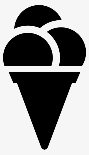 Ice Cream Comments - Ice Cream Png Black