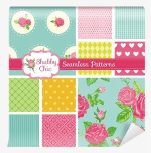 Set Of Seamless Patterns And Backgrounds - Mural