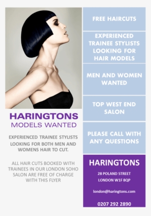 Trainee Models Wanted - Hairstyle