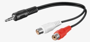 Cable Adapter 2 X Rca -> Aux Plug - Rca Adapter Cable