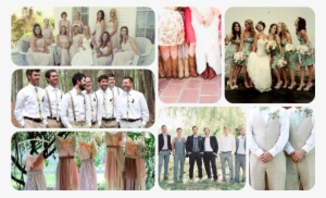 Shabby Chic Is Also The Way To Go For Your Ladies And - Groomsmen Attire