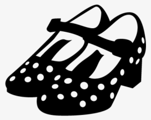 Flamenco Female Shoes Vector - Zapatos De Flamenco Dibujo