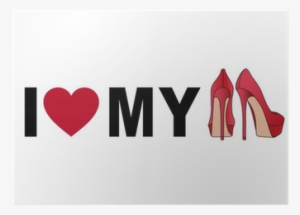 Love My Red Shoes Greeting Cards