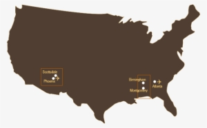 Golf Holidays & Golfing Breaks United States Of America - Tulsa Oklahoma On A Map