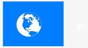 Blue Earth Icon Clip Art - Saltythreadsgifts Hello World Canvas Pouch