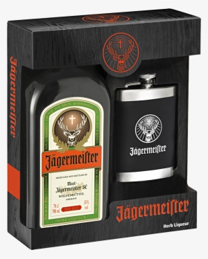 Germeister Liqueur & Hip Flask Pack 700ml - Jagermeister Pack