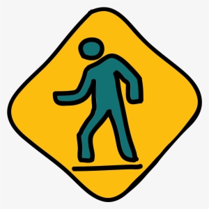 Segnale Stradale Ambulante Della Persona Icon - Señales De La Comunidad