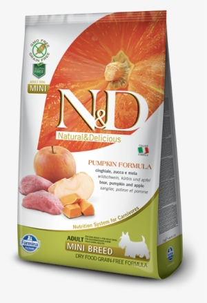 Farmina N&d Pumpkin Boar And Apple Adult Mini For Dogs - N&d Dog Gf Pumpkin Boar & Apple Adult Mini