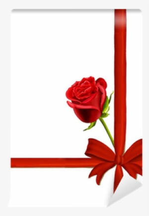 Birthday Or Valentine's Card With A Single Red Rose - Birthday