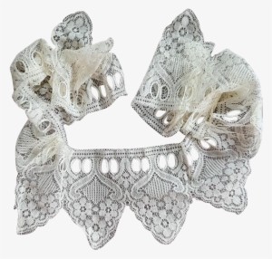 Antique Cathedral Lace Insertion Trim Wispy White Doll - Bracelet