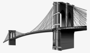 Rope Bridge Clipart Transparent - Brooklyn Bridge Png