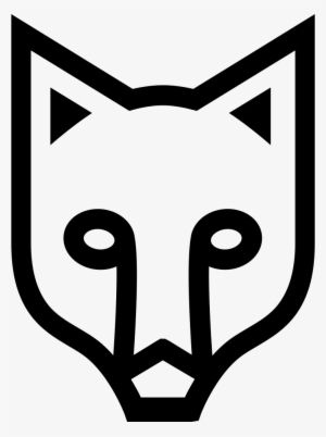 Fox Face Outlined Frontal View Comments - Wing Chair