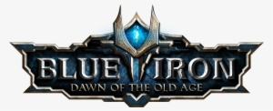 Blue Iron Texture Logo Png File