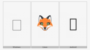 Fox Face On Various Operating Systems - Trendy Null Fox Gegebener Phrase Emoji Cartoon Runder