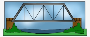 Bridge Clipart Trus - Truss Bridge Clipart