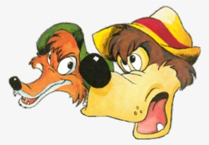Face Image Of Br'er Bear And Br'er Fox-er413 - Br Er Fox And Br Er Bear
