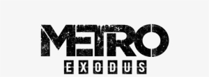 Metro Logo Mono White Small - Metro Exodus Ps4 Cover