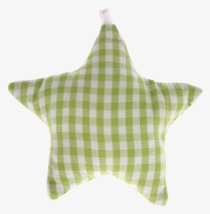 Estrella De Tela Verde Claro A Cuadros - Estrella De Tela Png