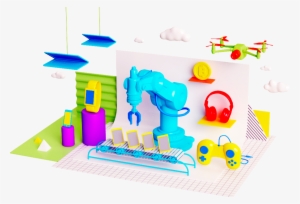 Colorful Technology Illustration - Colorful Technology