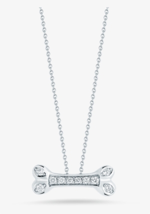 Roberto Coin Dogbone Pendant With Diamonds - Roberto Coin Tiny Treasures White Gold Diamond Green