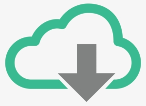 Cloud Download Vector Icon - Cloud Computing