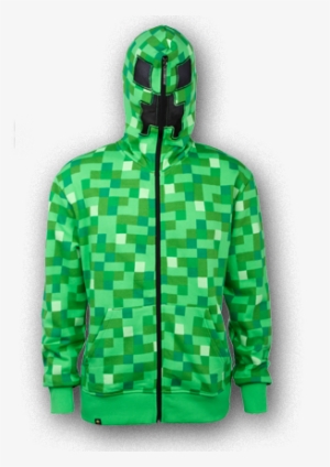 *restrictions May Apply - Minecraft Creeper Adult Premium Hoodie Zip Up Officially