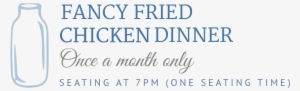 Fancy Fried Chicken Dinner - Only The Heart Knows