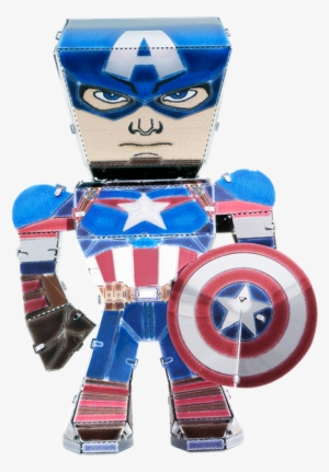 Picture Of Captain America - Fascinations Metal Earth Marvel Legends Captain America