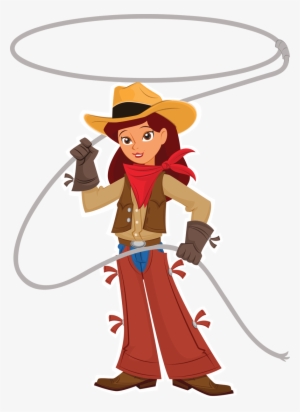 Cowgirl Clipart - Cowboy Lasso Clip Art