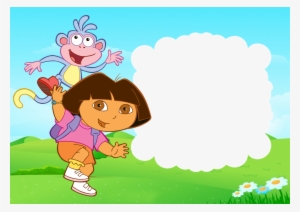 Artes Da Festa Moldura Da Dora Aventureira - Dora Birthday To Draw
