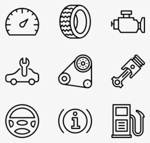 Car Parts - Halloween Icon Transparent Background