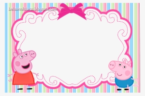 Preferência Belas Molduras De41 - Convite De Aniversario Peppa Pig