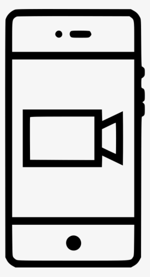 Video Record Recording Rectangle Triangle Shape Ui - Icon