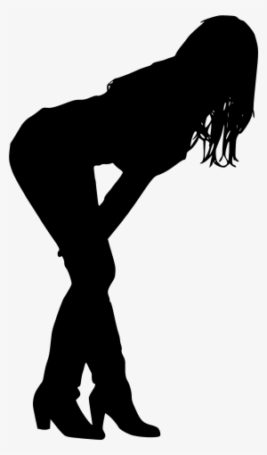 Woman Sitting Silhouette Png Download - Illustration